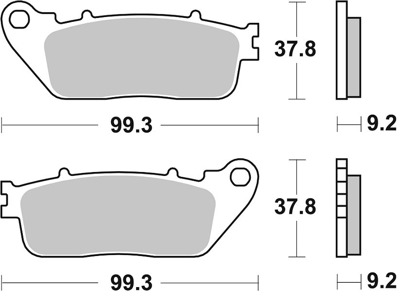 Спирачна накладка sinter hi-tech street SBS 862LS — снимка 2