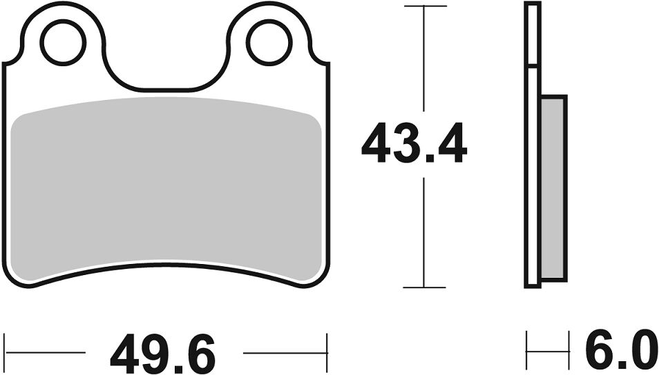 Спирачна накладка ceramic hi-tech street SBS 802HF — снимка 2