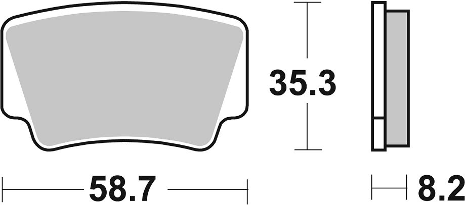 Спирачна накладка sinter carbon offroad SBS 867SI — снимка 2