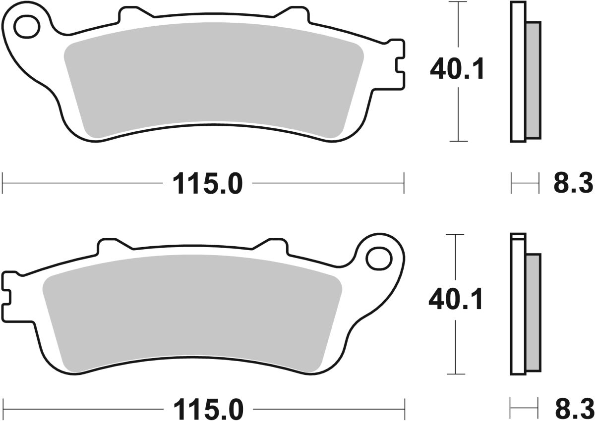 Спирачни накладки carbon ceramic hi-tech SBS 156CT — снимка 2