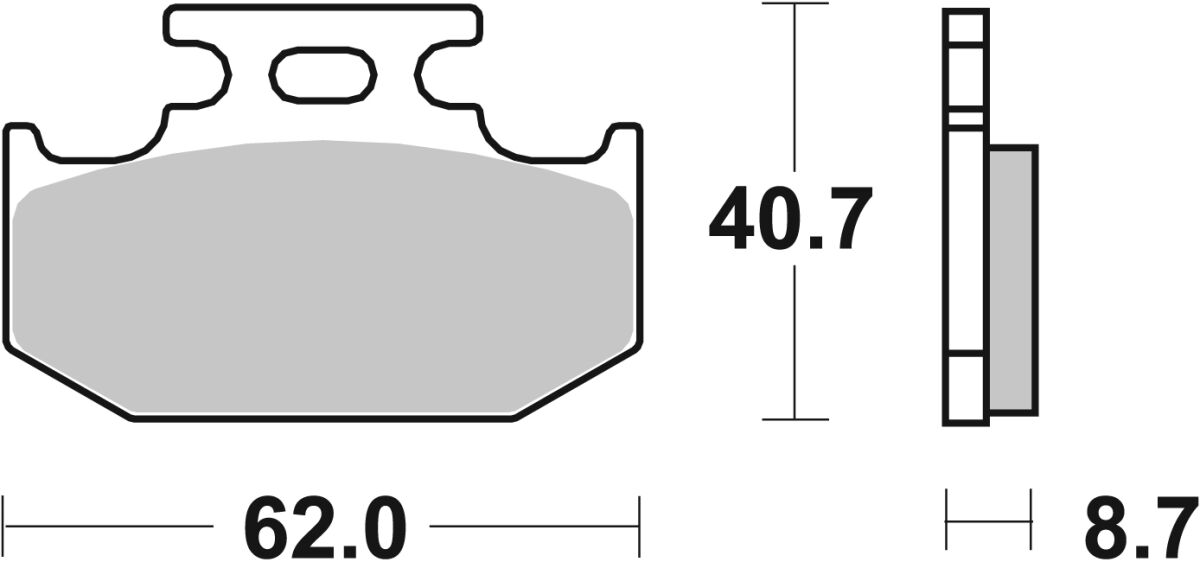Спирачни накладки sinter carbon hi-tech offroad SBS 632SI — снимка 2