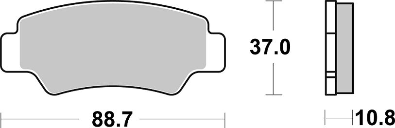 Спирачна накладка Evo Sinter Hi-Tech, ATV & UTV SBS 987PSI — снимка 2