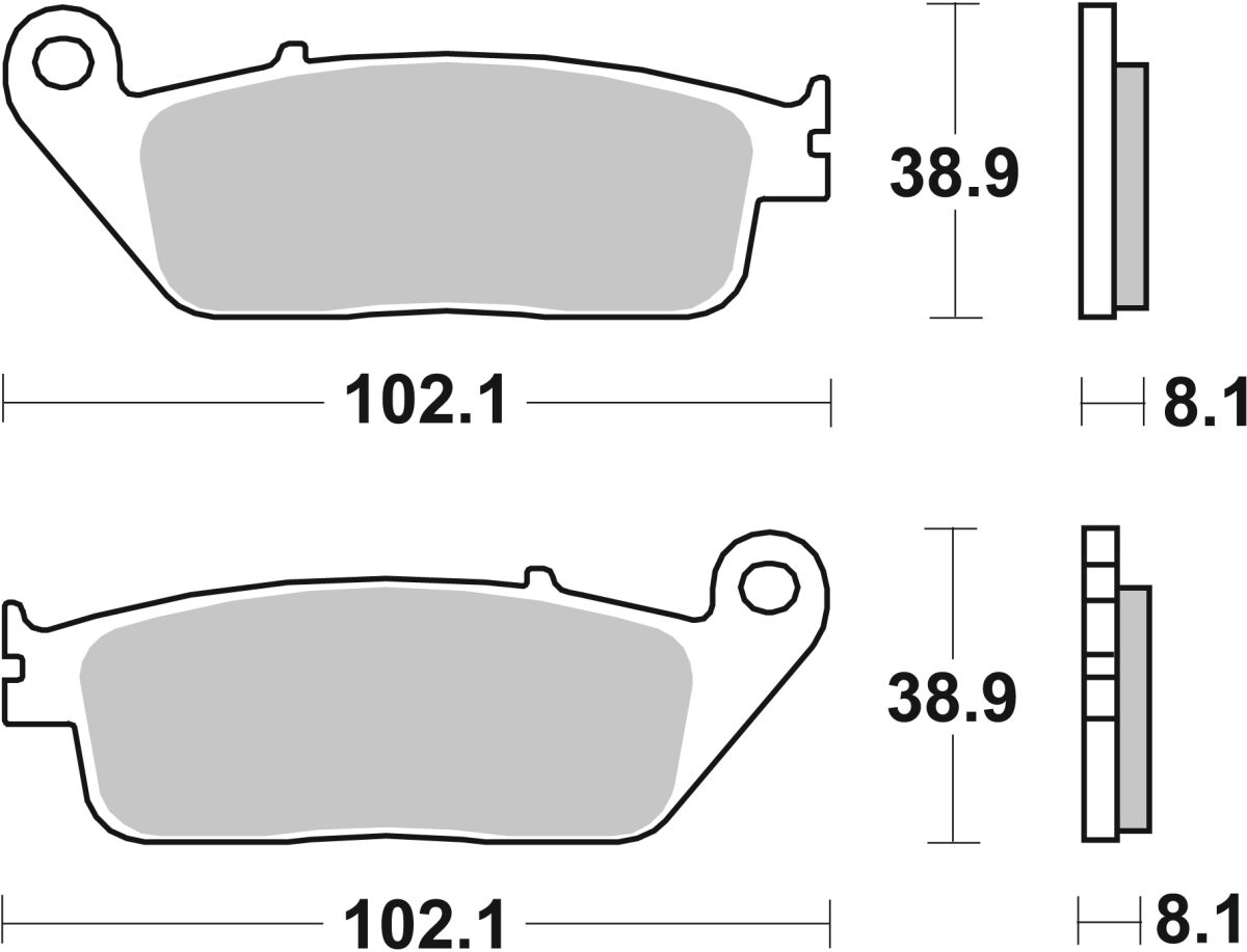 Спирачни накладки sinter racing hi-tech SBS 627RST — снимка 2
