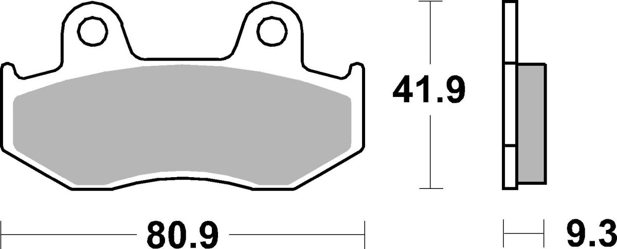 Спирачни накладки Sinter Hi-Tech SBS 125MS — снимка 2
