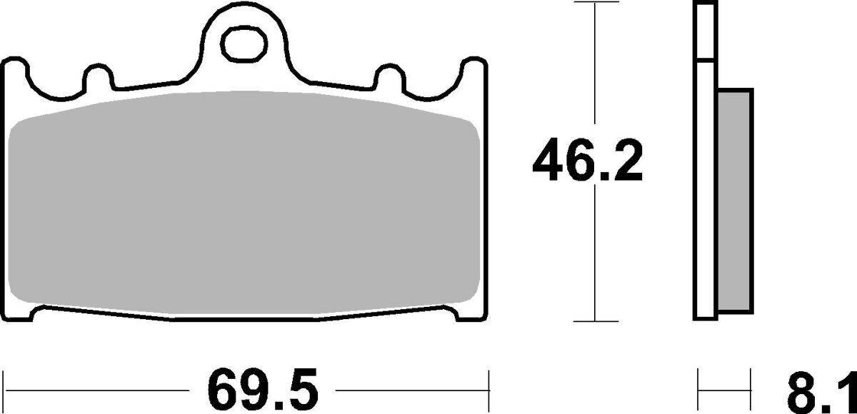 Накладки за спирачки dual sinter road racing dynamic racing concept hi-tech SBS 631DS-1 — снимка 2