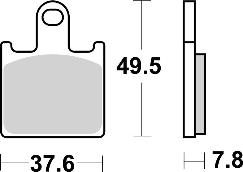 Спирачни накладки sinter racing hi-tech SBS 838RST — снимка 2