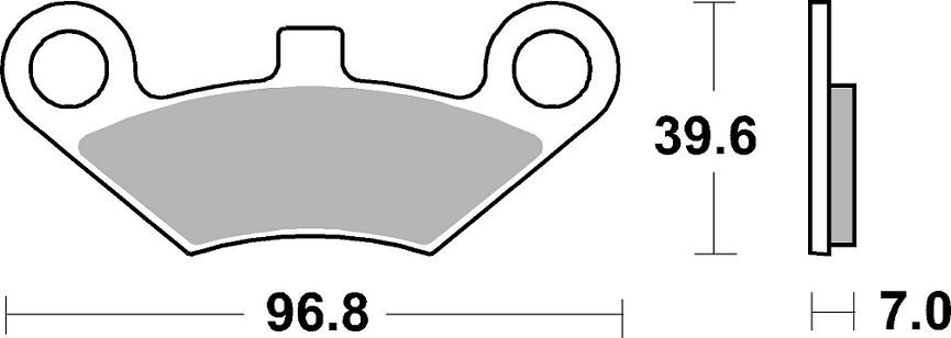 Накладка за спирачка Sinter Carbon Hi-Tech Offroad SBS 914SI — снимка 2