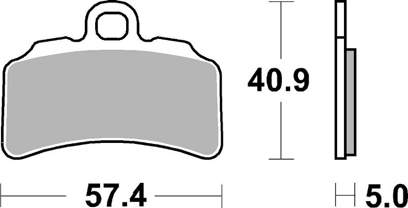 Спирачна накладка Evo Sinter Racing Hi-Tech Offroad SBS 963RSI — снимка 2