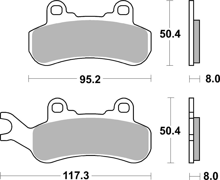 Спирачна накладка Sinter Hi-Tech, ATV & UTV SBS 956PSI — снимка 2