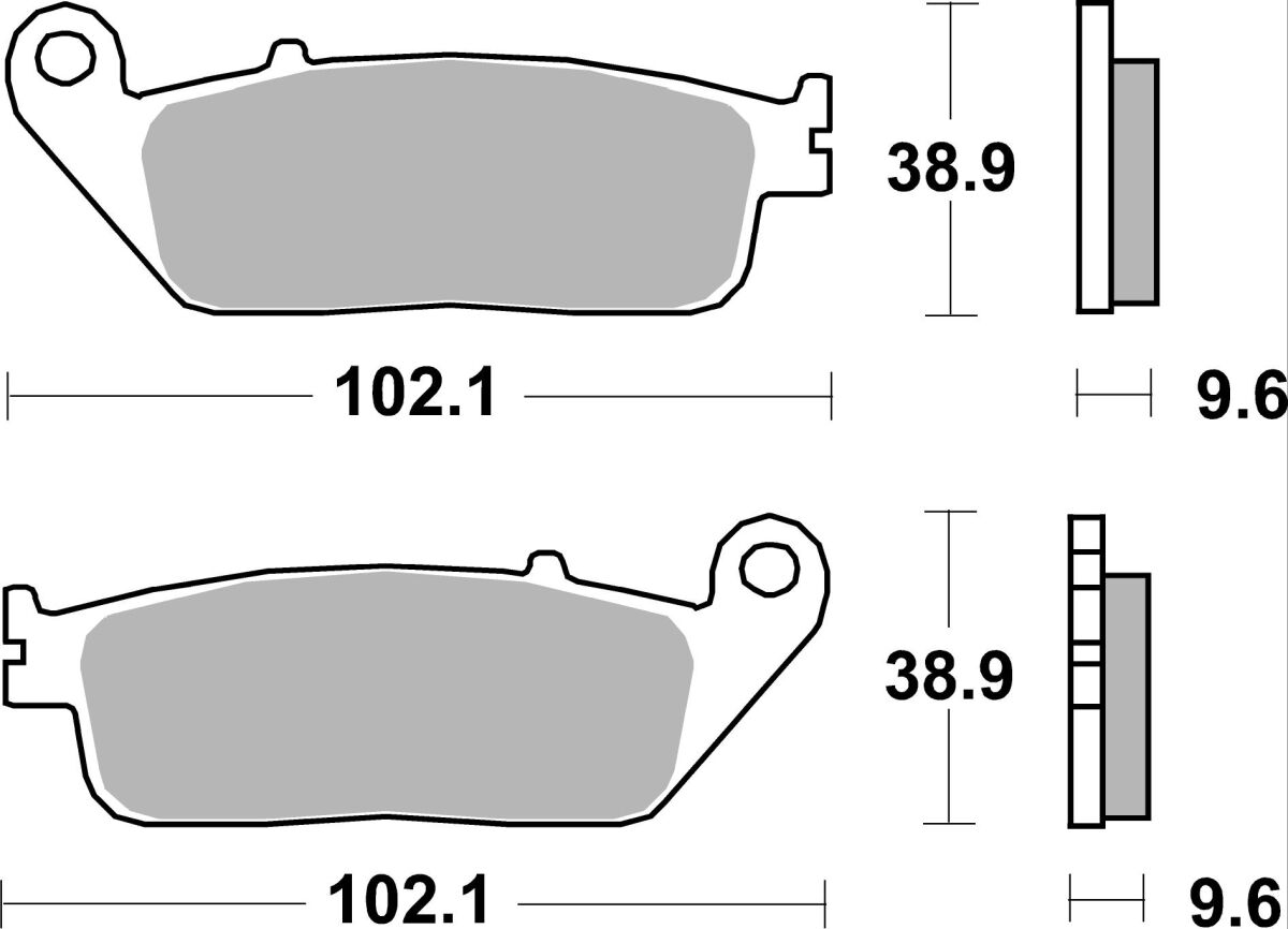 Спирачни накладки sinter racing hi-tech SBS 700RST — снимка 2