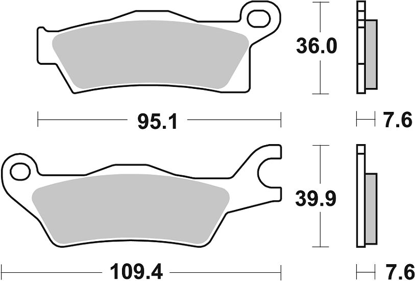 Накладка за спирачка Evo Sinter Hi-Tech Offroad SBS 911RSI — снимка 2