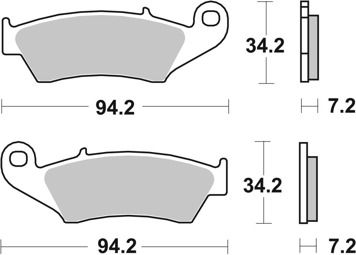 Спирачни накладки Sinter Racing Hi-Tech SBS 694HS — снимка 2