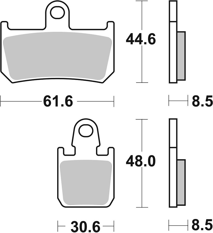 Спирачна накладка dual sinter dynamic racing concept SBS 839DS-1 — снимка 2