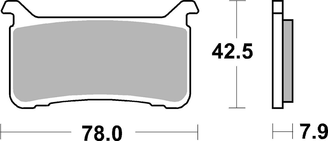 Спирачна накладка dual sinter dynamic racing concept SBS 947DS-1 — снимка 2