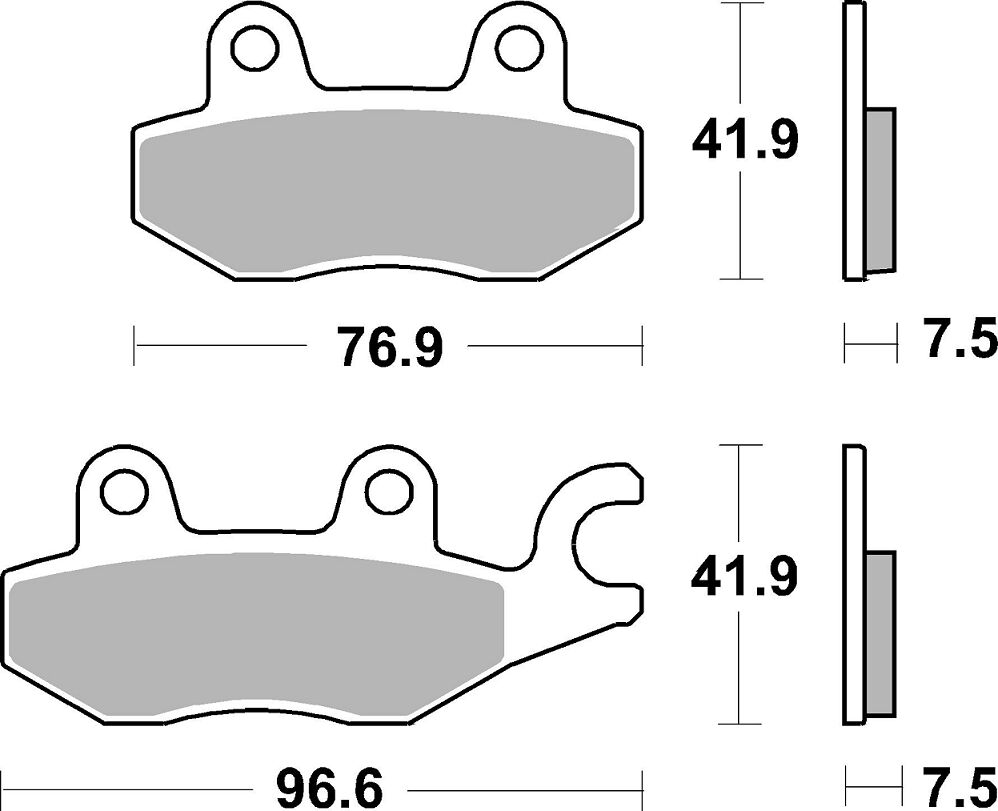 Спирачна накладка dual sinter dynamic racing concept SBS 955DS-1 — снимка 2