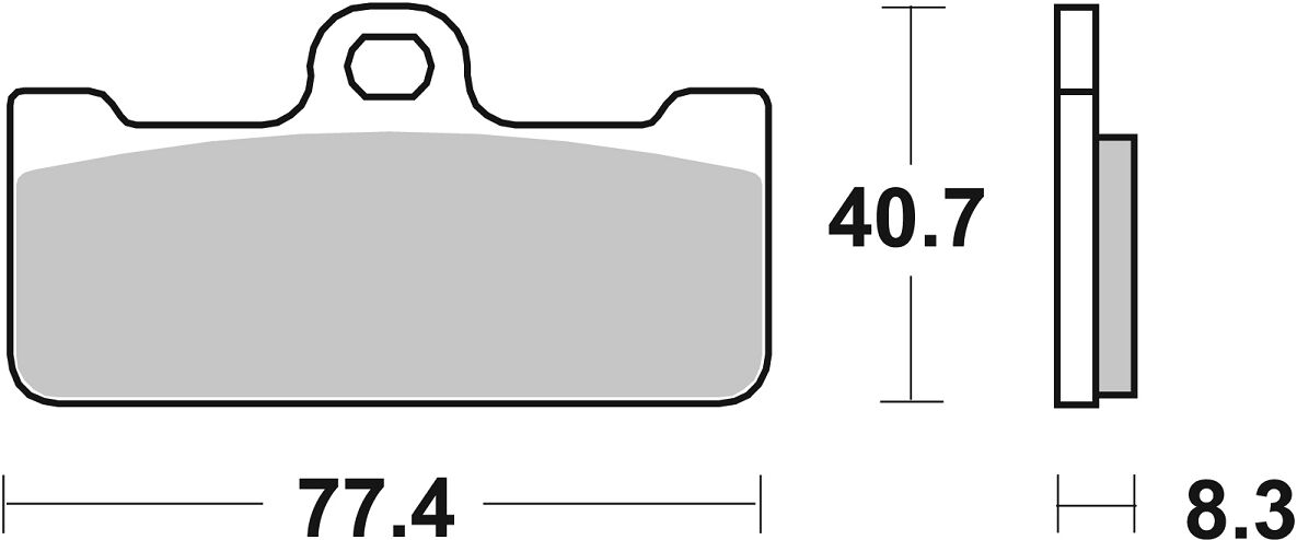 Спирачна накладка dual sinter dynamic racing concept SBS 695DS-2 — снимка 2