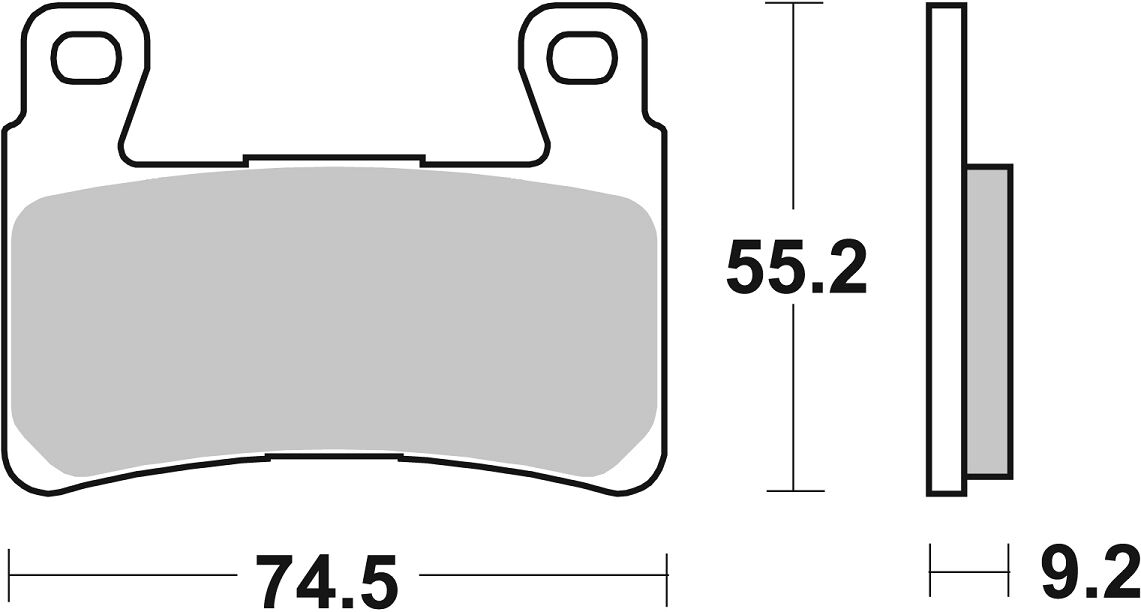 Спирачна накладка dual sinter dynamic racing concept SBS 860DS-2 — снимка 2
