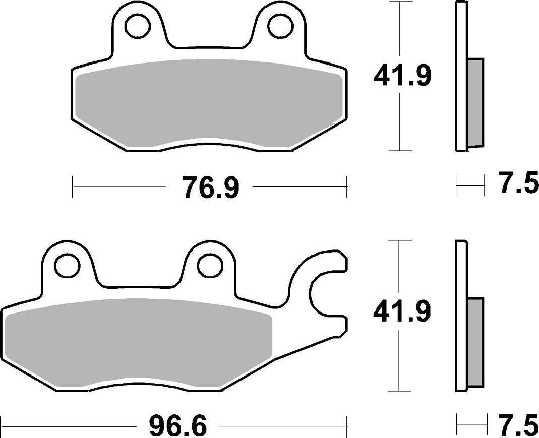 Спирачна накладка dual sinter dynamic racing concept SBS 955DS-2 — снимка 2