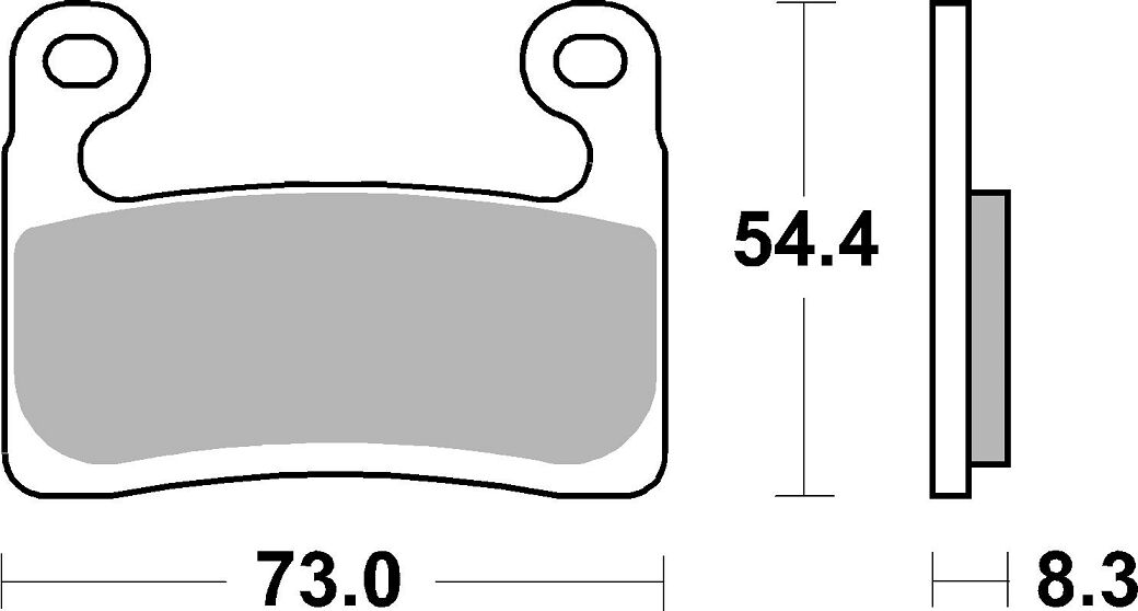 Спирачна накладка dual sinter dynamic racing concept SBS 960DS-2 — снимка 2