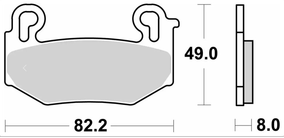 Спирачна накладка HS sinter street SBS 1004HS — снимка 2