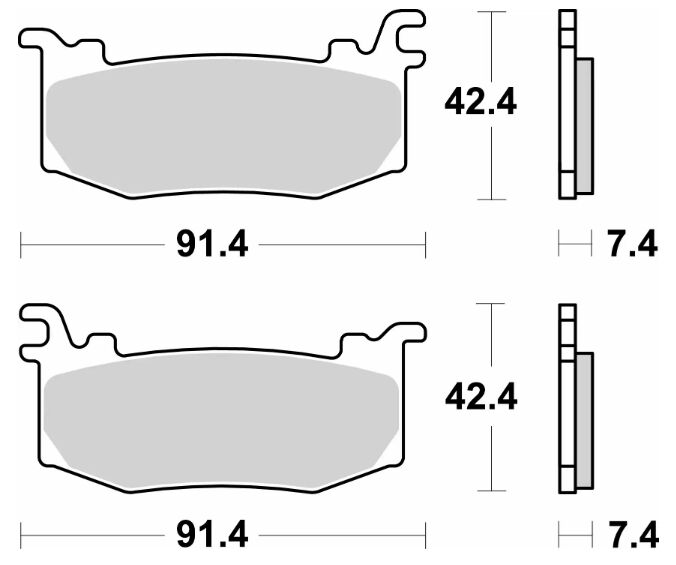 Спирачна накладка sinter racing SBS 1012RST — снимка 2