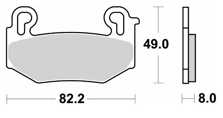 Спирачна накладка sinter racing SBS 1004RST — снимка 2
