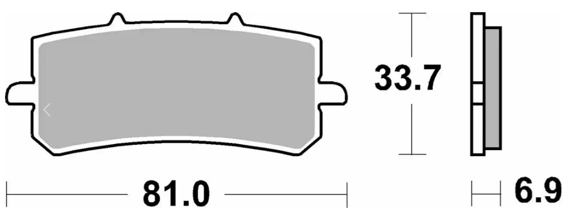 Спирачна накладка sinter RST SBS 962RST — снимка 2