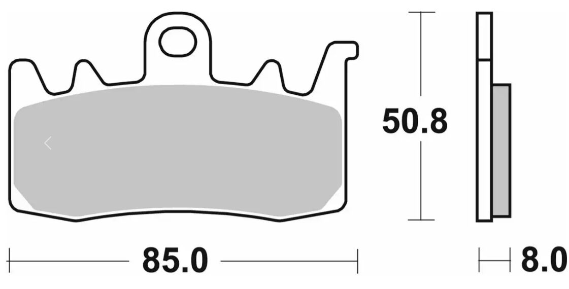 Спирачна накладка SINTER HS SBS 900H.HS — снимка 2
