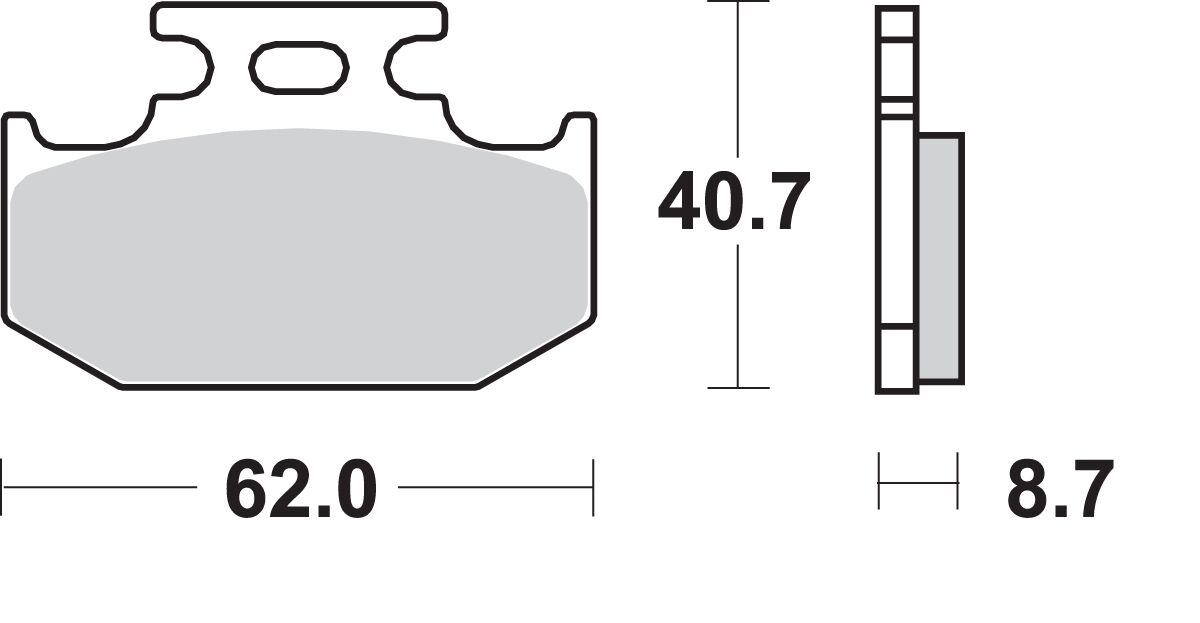 Спирачна накладка SBS 632HF SBS 632HF — снимка 2