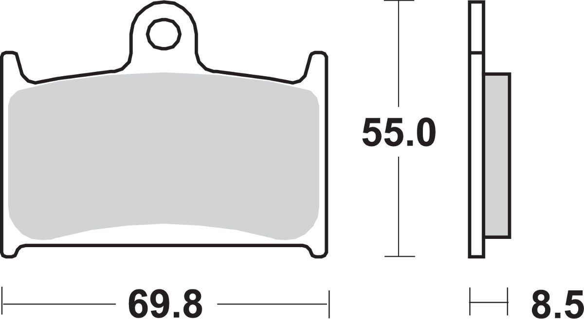 Спирачна накладка SBS 624HS SBS 624HS — снимка 2
