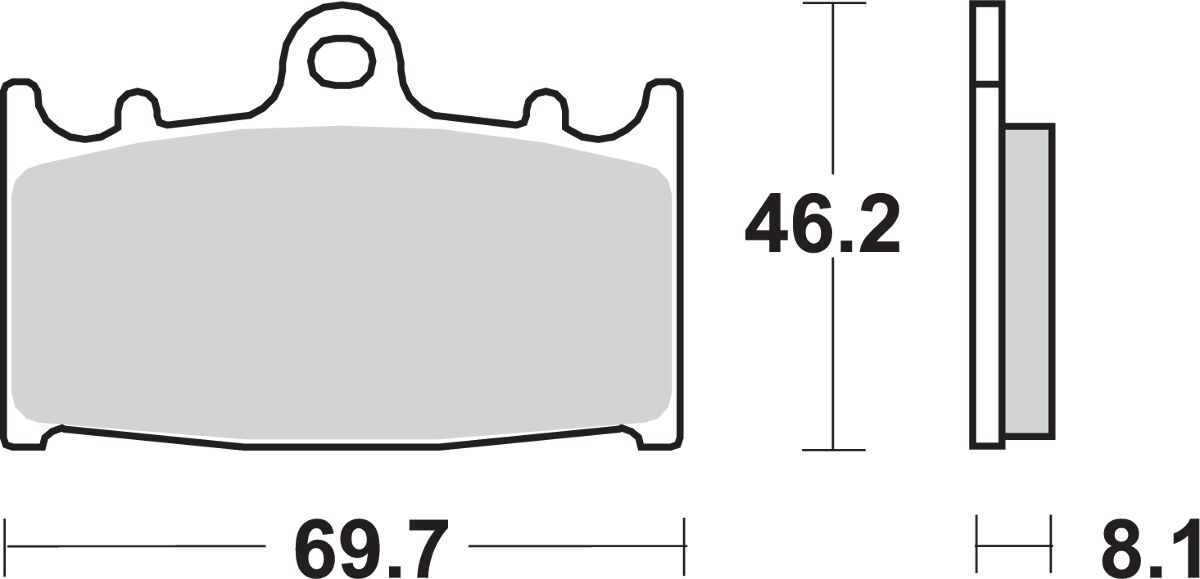 Спирачна накладка SBS 631HS SBS 631HS — снимка 2