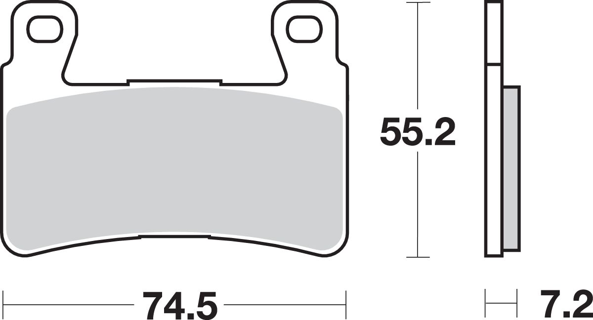 Спирачна накладка SBS 734HS SBS 734HS — снимка 2