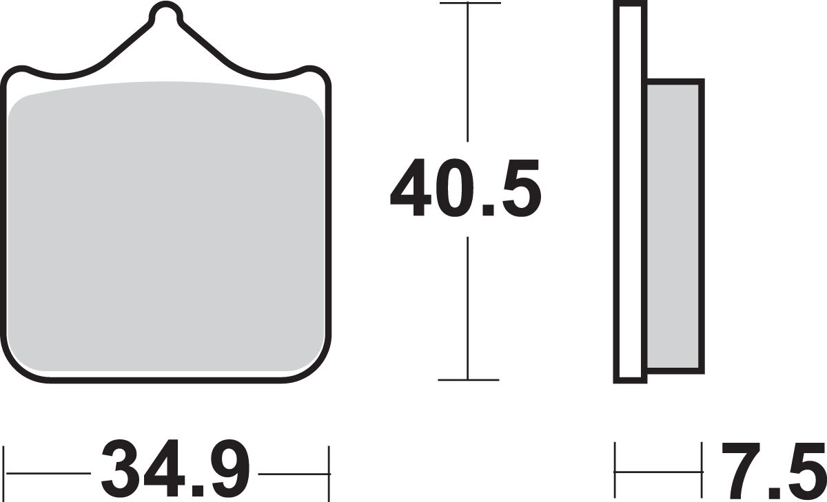 Спирачна накладка SBS 762HS SBS 762HS — снимка 2