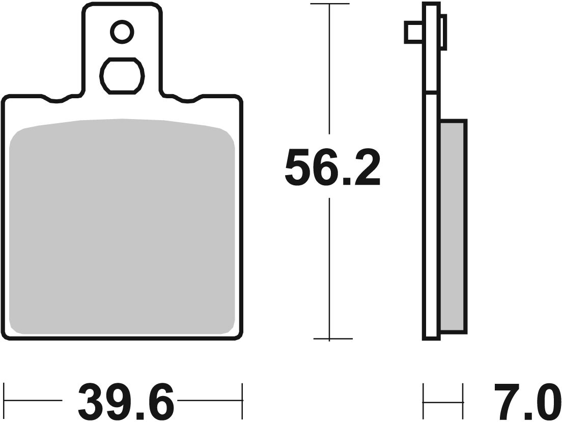 Керамична спирачна накладка Hi-Tech SBS 519HF — снимка 2