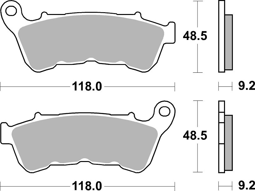 Спирачна накладка ceramic hi-tech street SBS 934H.HF — снимка 2