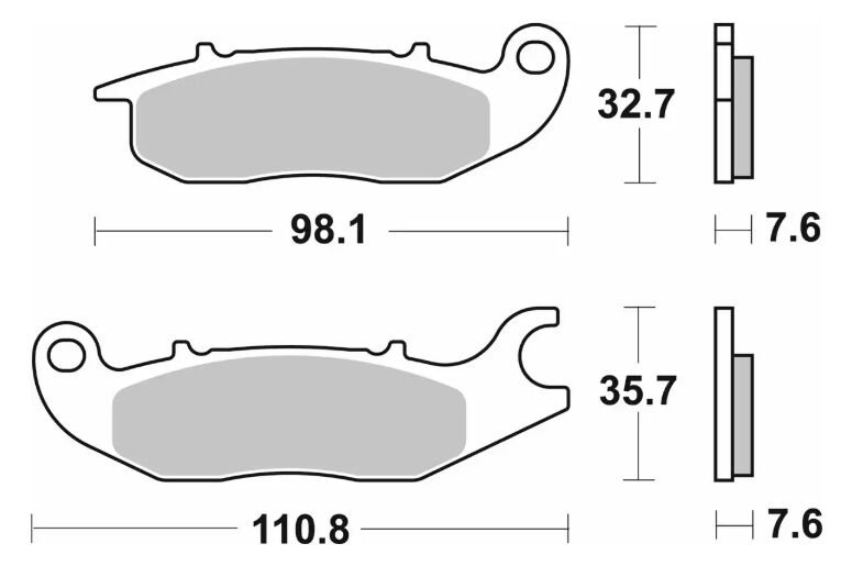 Спирачна накладка HS sintered street SBS 797HS — снимка 2